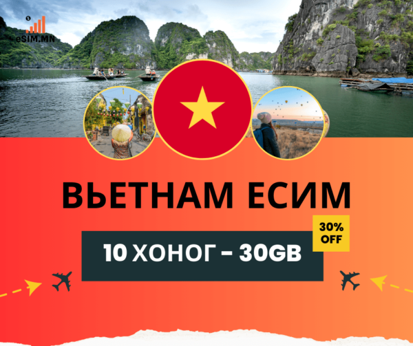 Вьетнам Дата + еСИМ (Vietnam Data eSIM)