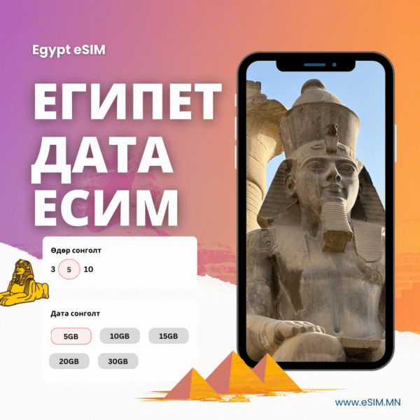Египет Дата еСИМ (Egypt eSIM)
